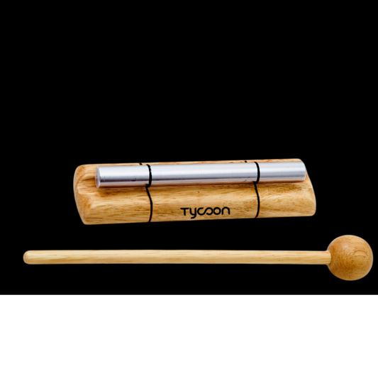 TYCOON SMALL CHROME-PLATED CHIME ON SIAM OAK BAR