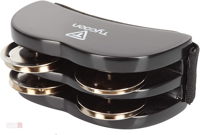 TYCOON FOOT TAMBOURINE WITH BRIGHT STEEL JINGLES