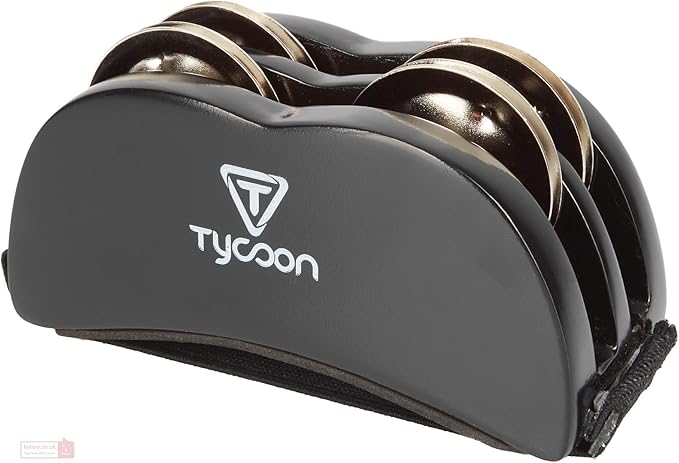 TYCOON FOOT TAMBOURINE WITH BRIGHT STEEL JINGLES