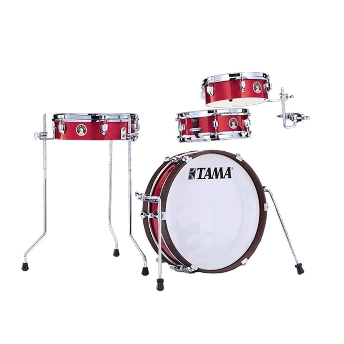 Tama Club-JAM Pancake 18" 4pc Shell Pack, Burnt Red Mist