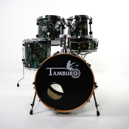 Tamburo 5-teilig Opera Fusion in mineralgrünem Lack inkl. Snare