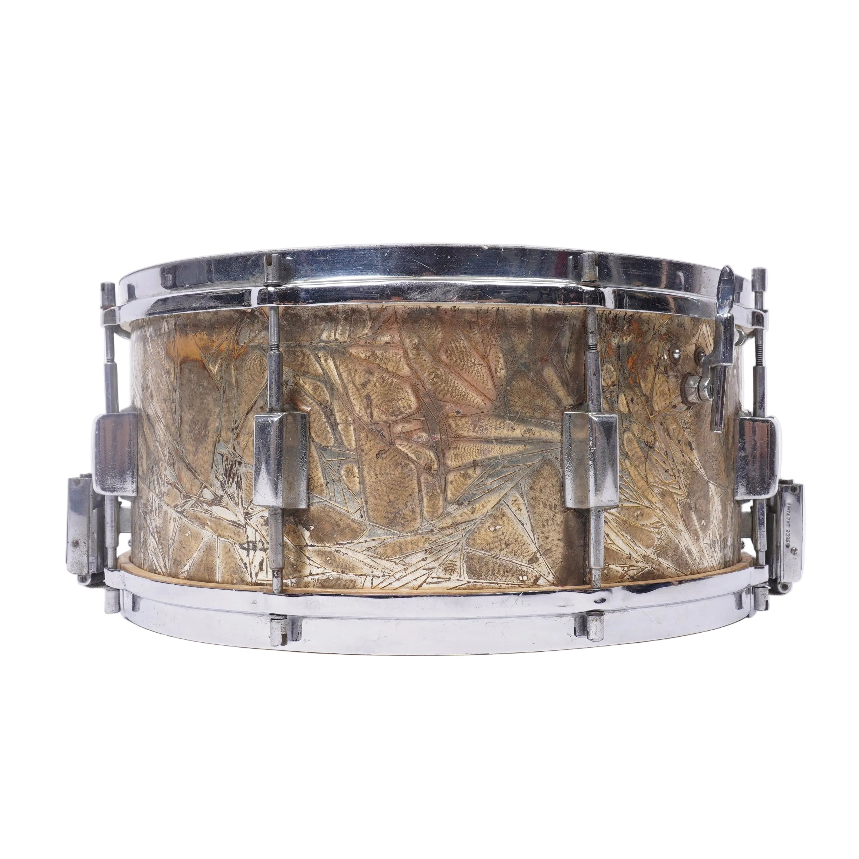 VINTAGE CARLTON 1930s WOOD SHELL SNARE DRUM RUBIX DRUMS