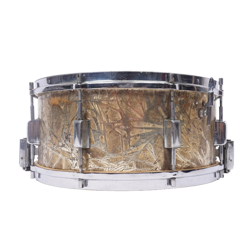VINTAGE CARLTON 1930s WOOD SHELL SNARE DRUM RUBIX DRUMS
