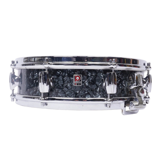 VINTAGE PREMIER ROYAL ACE 14"x 4" SNARE DRUM IN BLACK DIAMOND WRAP