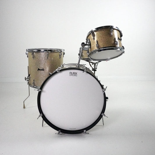 Amati 4-Piece Drum Kit in Silver Sparkle Finish 20,12,16,14