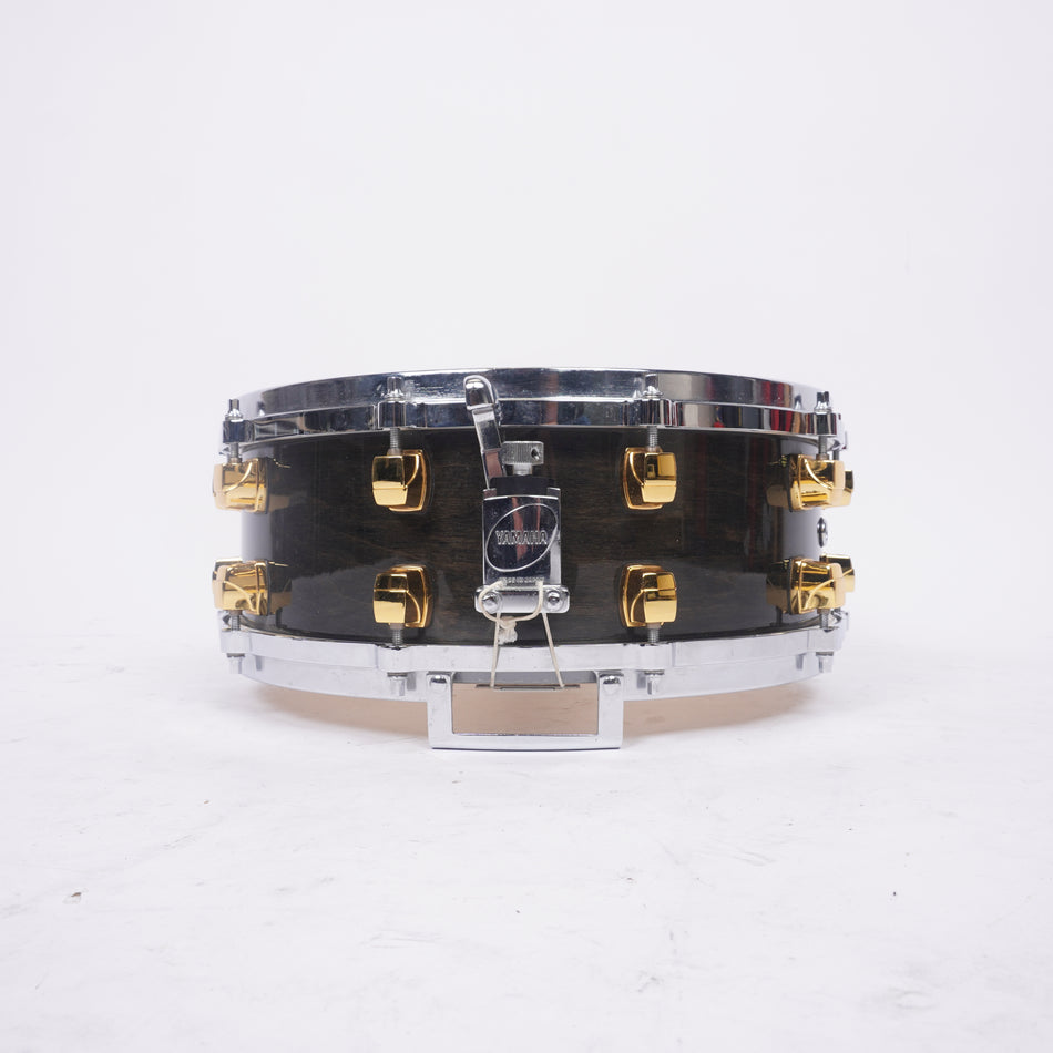 YAMAHA | MAPLE CUSTOM | SNARE DRUM | 14" x5.5" | BLACK LACQUER