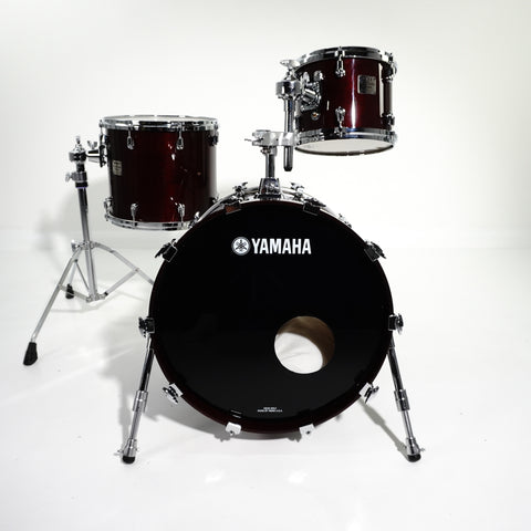 YAMAHA RECORDING CUSTOM 6 PIECE DRUM KIT, SOLID BLACK LACQUER