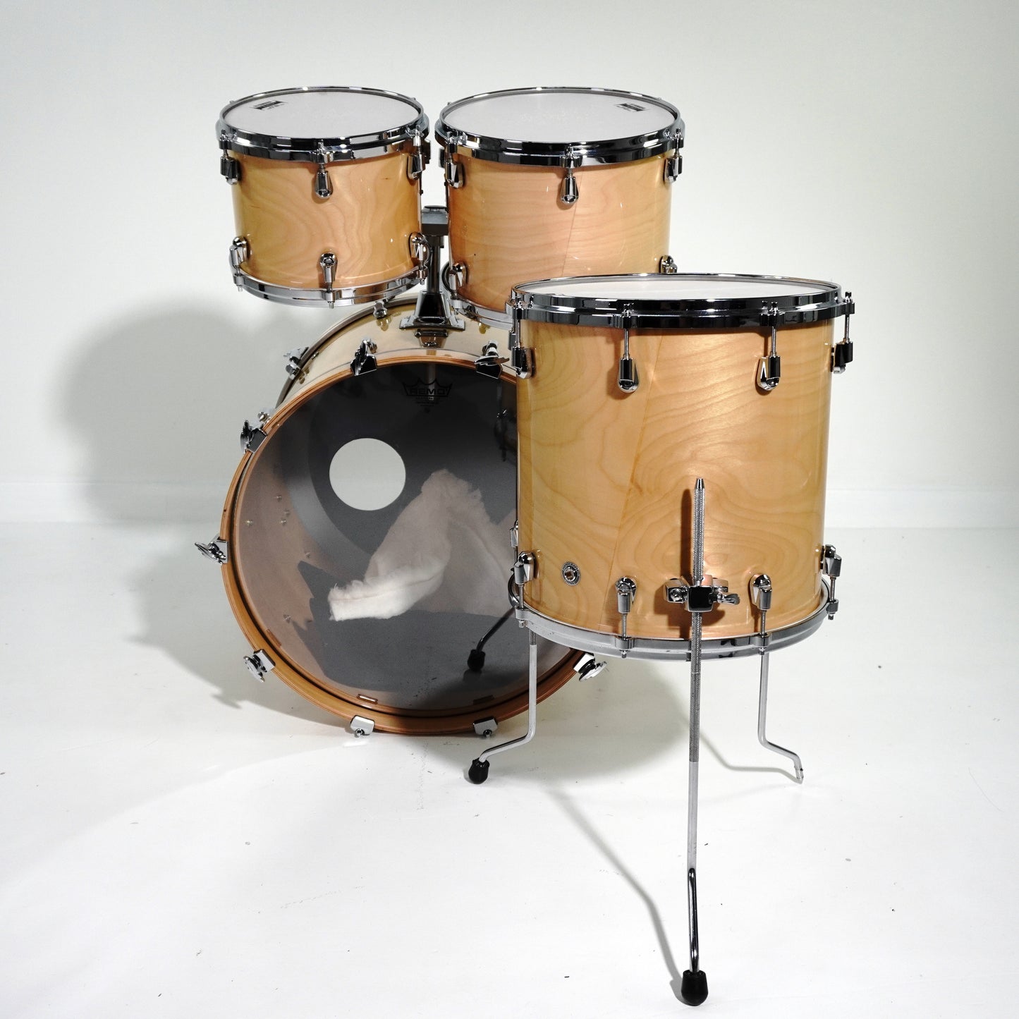 Yamaha 4-Piece Birch Custom Absolute Drum Kit in Natural Gloss 22,10,12,14