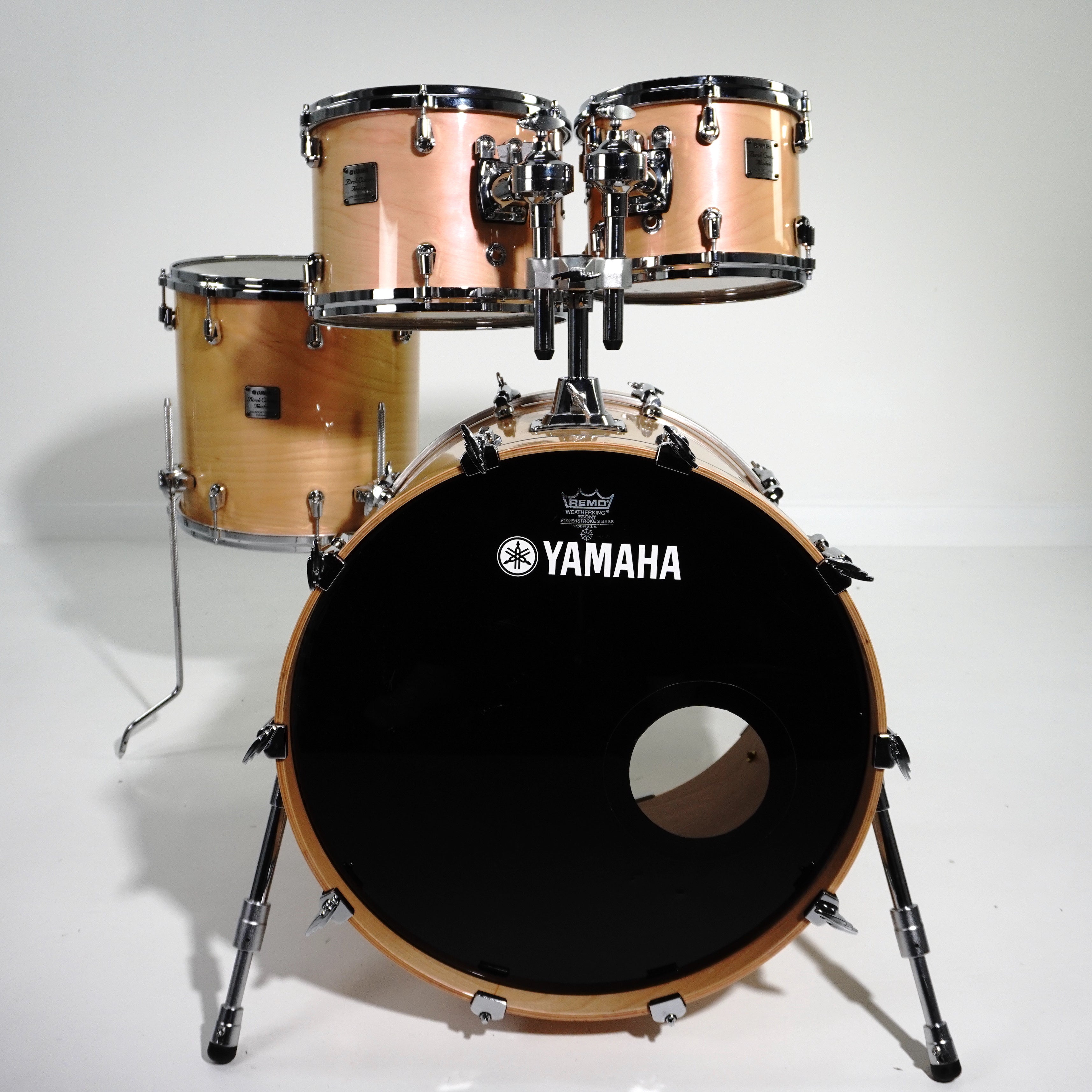 Yamaha 4-Piece Birch Custom Absolute Drum Kit in Natural Gloss 22