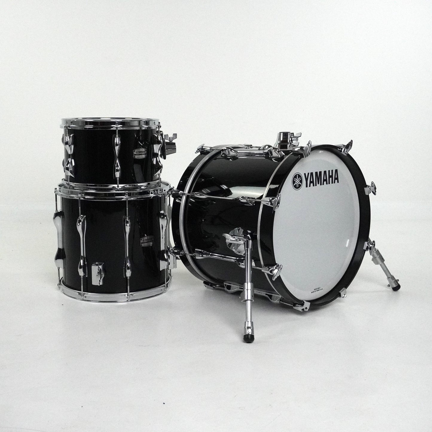 Yamaha Recording Custom 3-Piece Drum Kit in Black 18,12,14