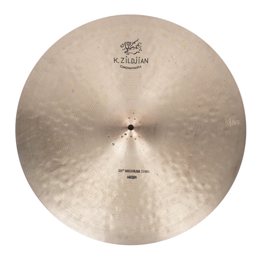 ZILDJIAN CONSTANTINOPLE MED THIN HIGH 20"  RIDE RUBIX DRUMS