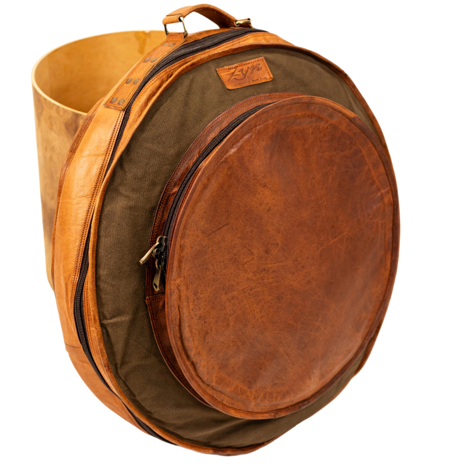 ZYN Luxury Cymbal Bag 23" Leather Canvas Cymbal Backpack/ Case