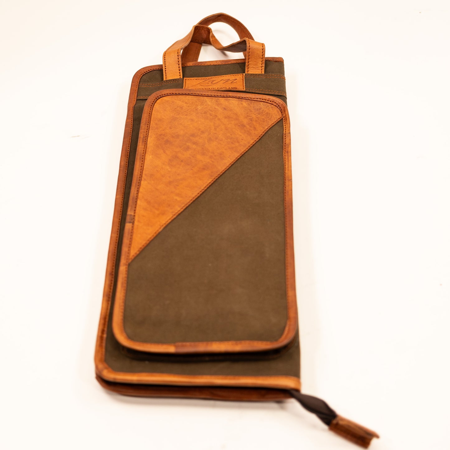Zyn Luxus-Sticktasche aus Leder und Canvas