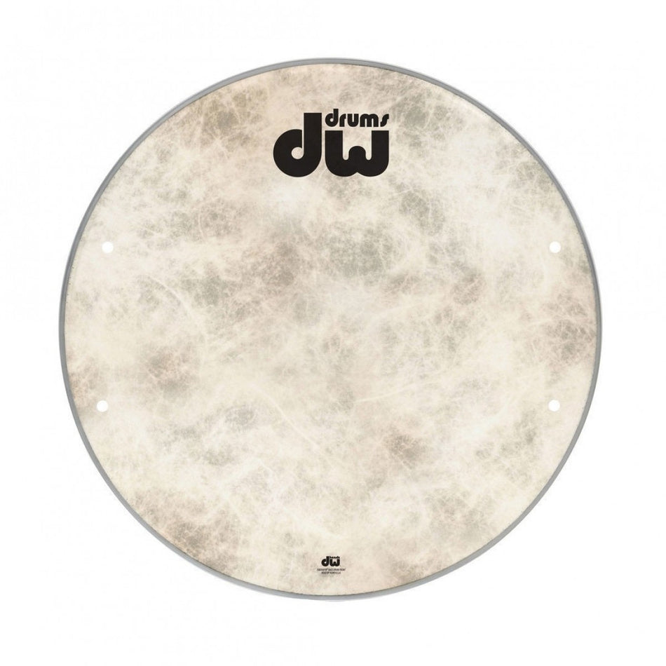 Tête de grosse caisse DW 18" Remo Fiberskyn avec logo