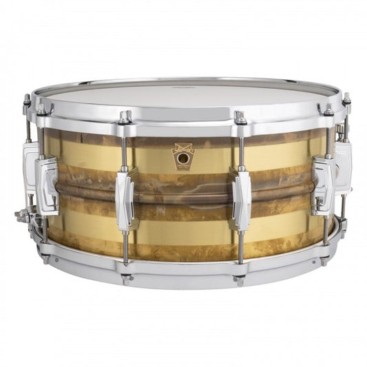 Ludwig Raw Bronze Striped 14 x 6.5''  Snare Drum