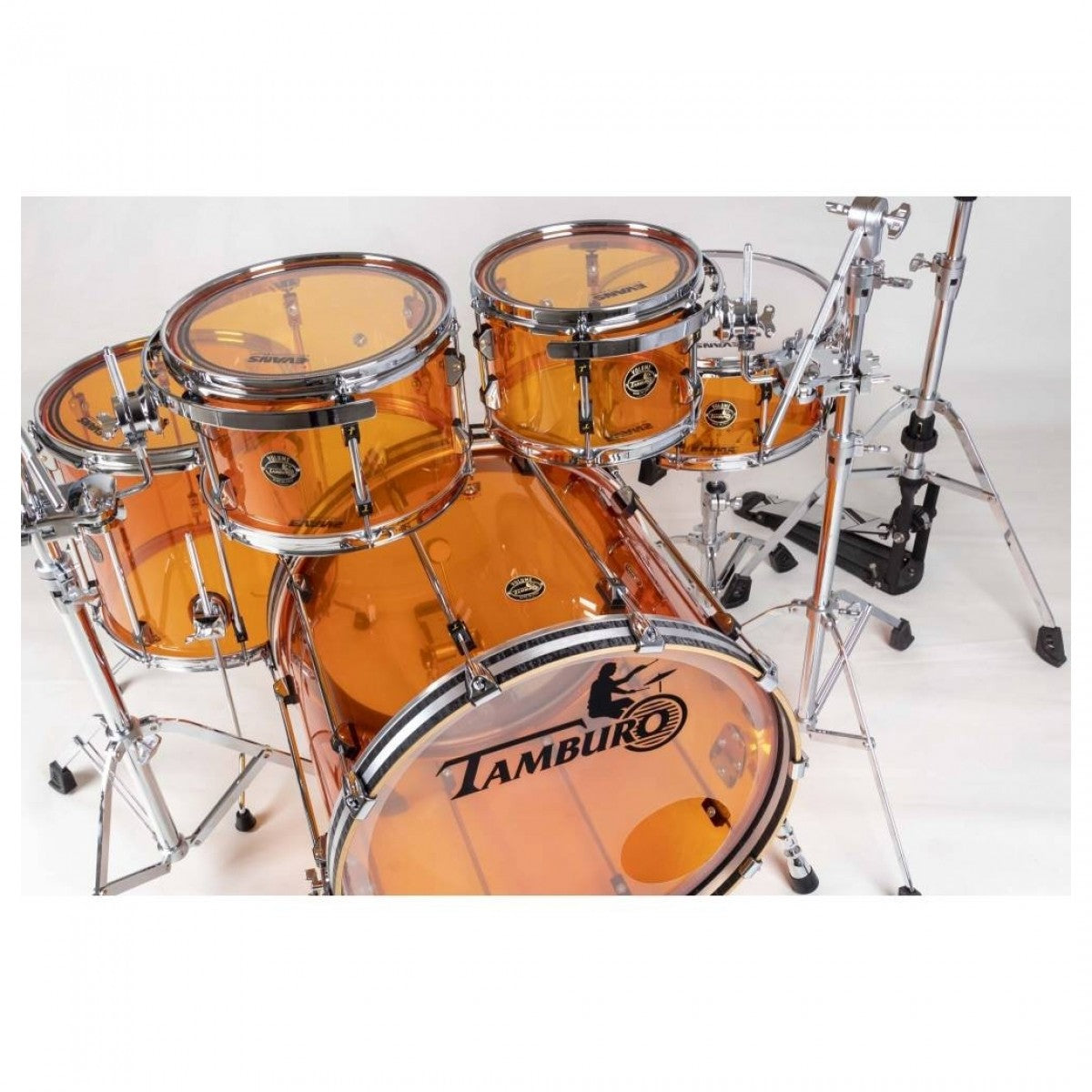 Tamburo Volume 520 - 5 Piece Drum Kit in Acrylic Yellow