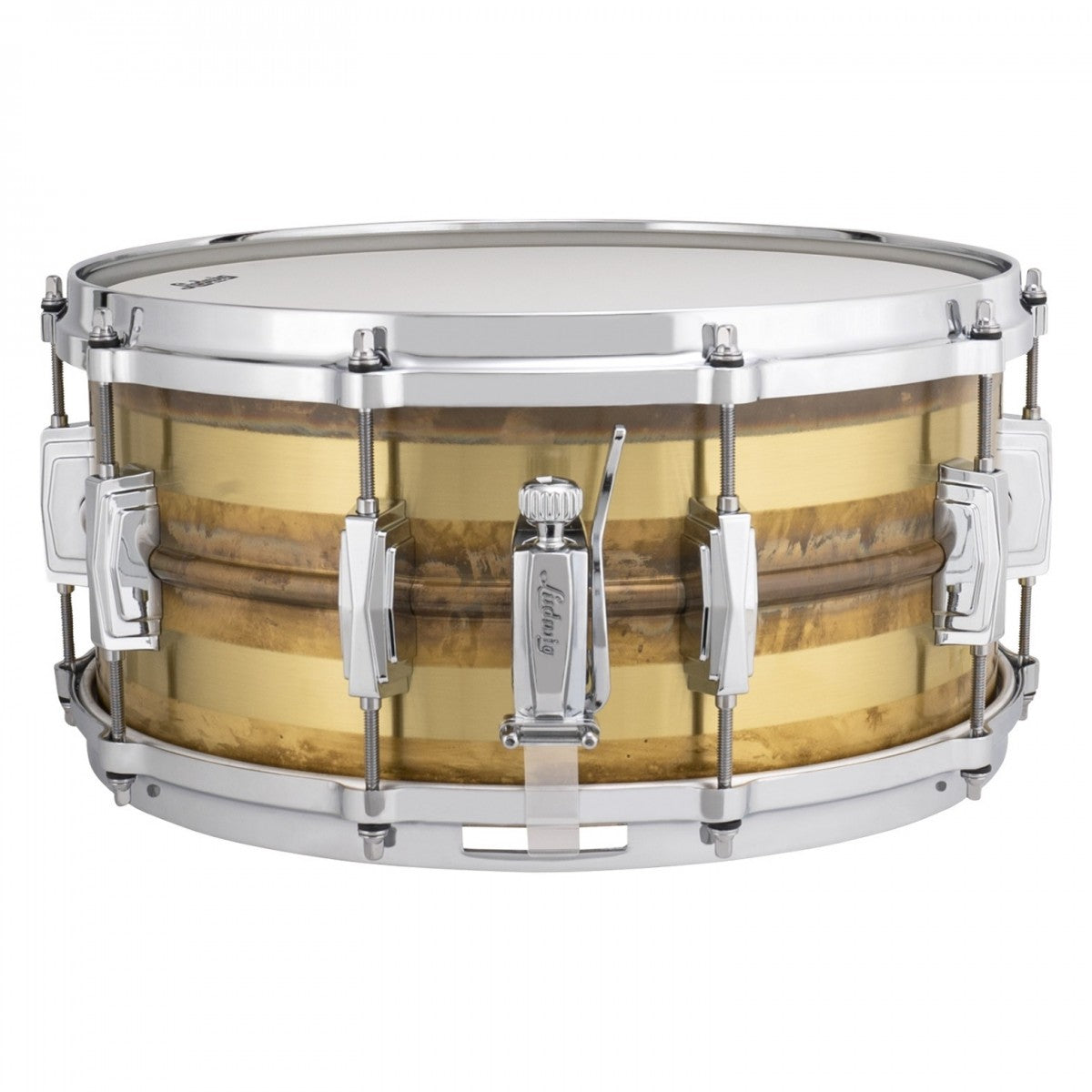 Ludwig Raw Bronze Striped 14 x 6.5''  Snare Drum