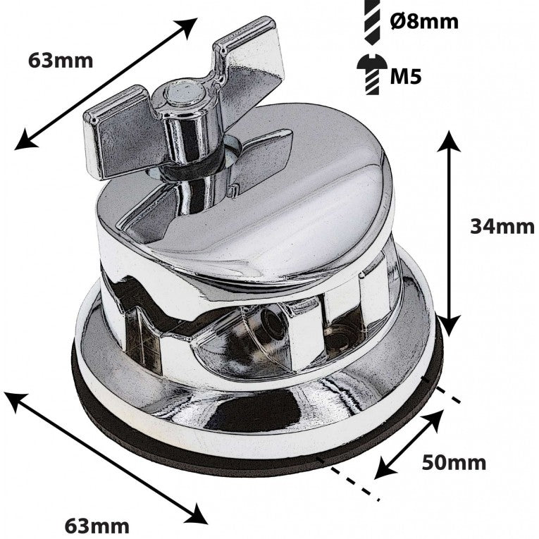 Sparedrum TB10 - Deluxe Round Tom / Floor Tom Bracket 50mm (x1)