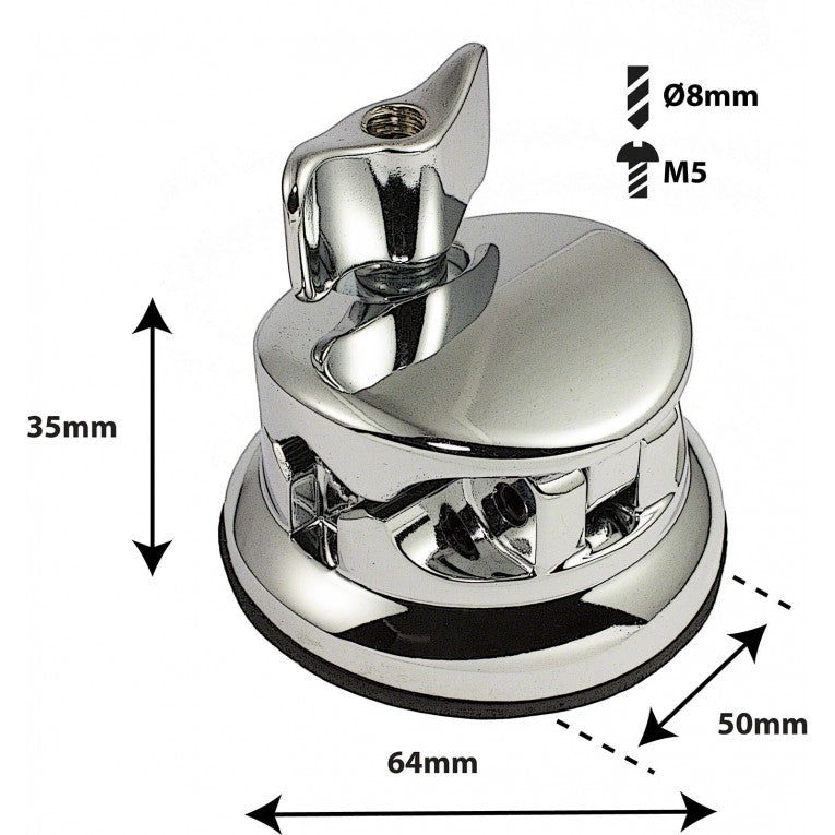 SPAREDRUM TB8 - DELUXE ROUND TOM / FLOOR TOM BRACKET 52MM (X1)