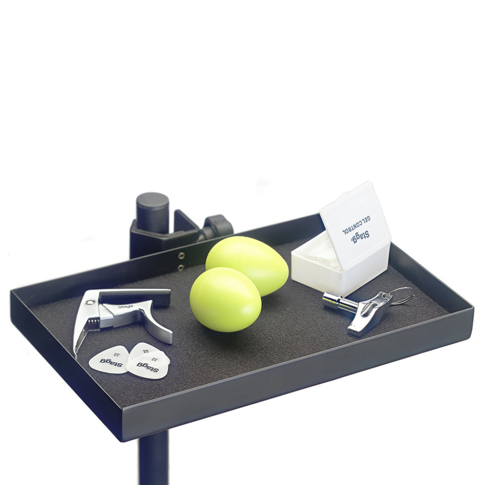 Plateau d'accessoires Stagg avec pince pour support - ACTR-2515 