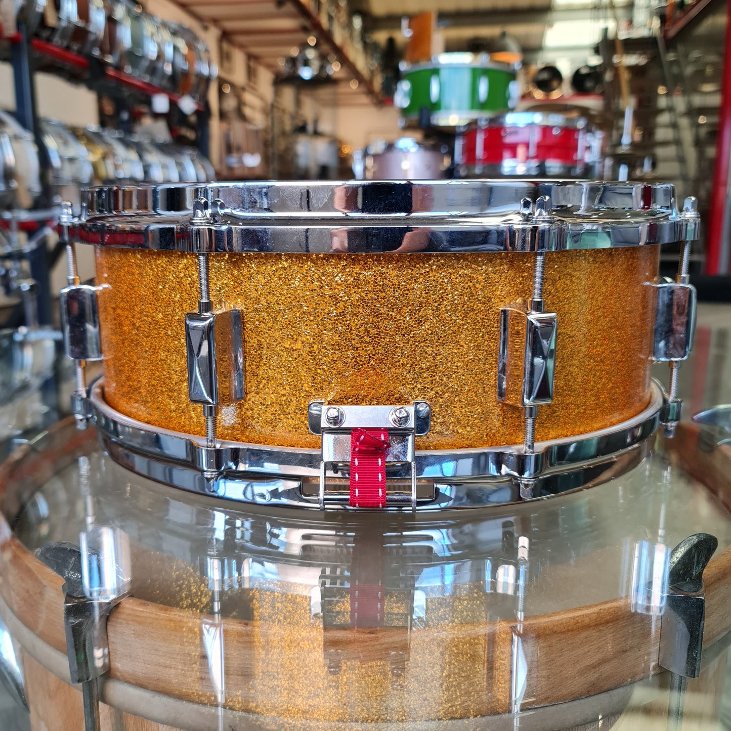 Leedy Broadway NOS 14x5 - GOLD SPARKLE