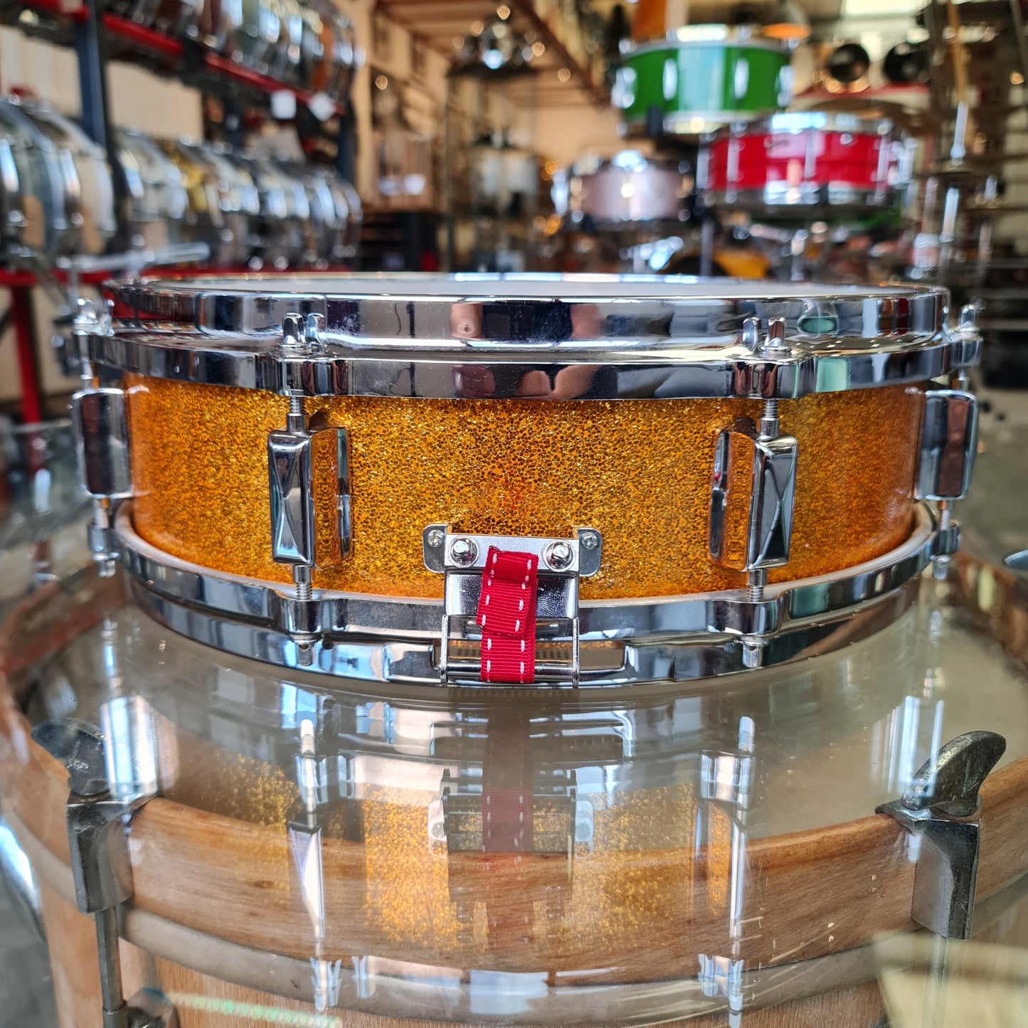 Leedy Broadway NOS 14x5 - GOLD SPARKLE