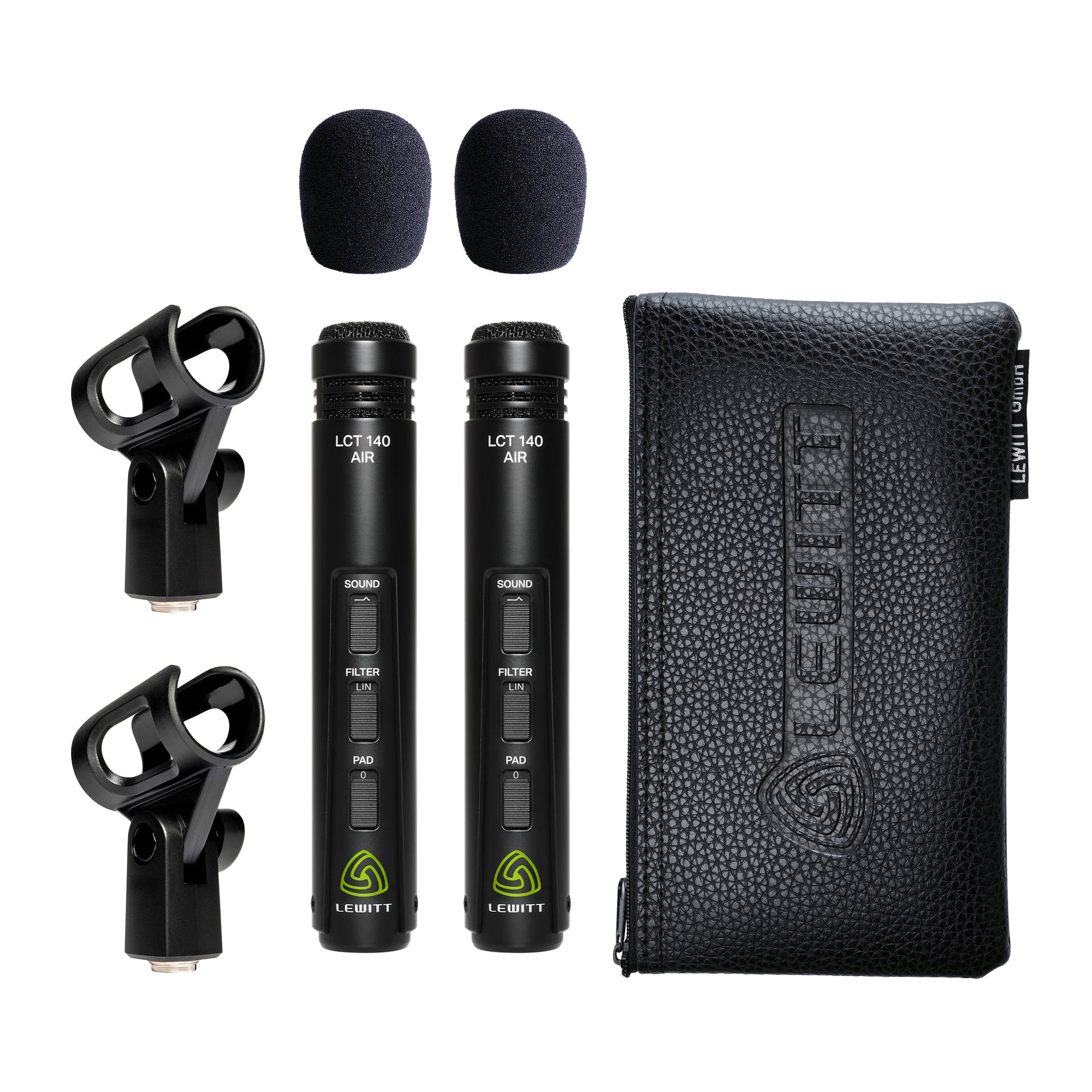 Lewitt LCT140 Air Condenser Microphones Stereo Pair