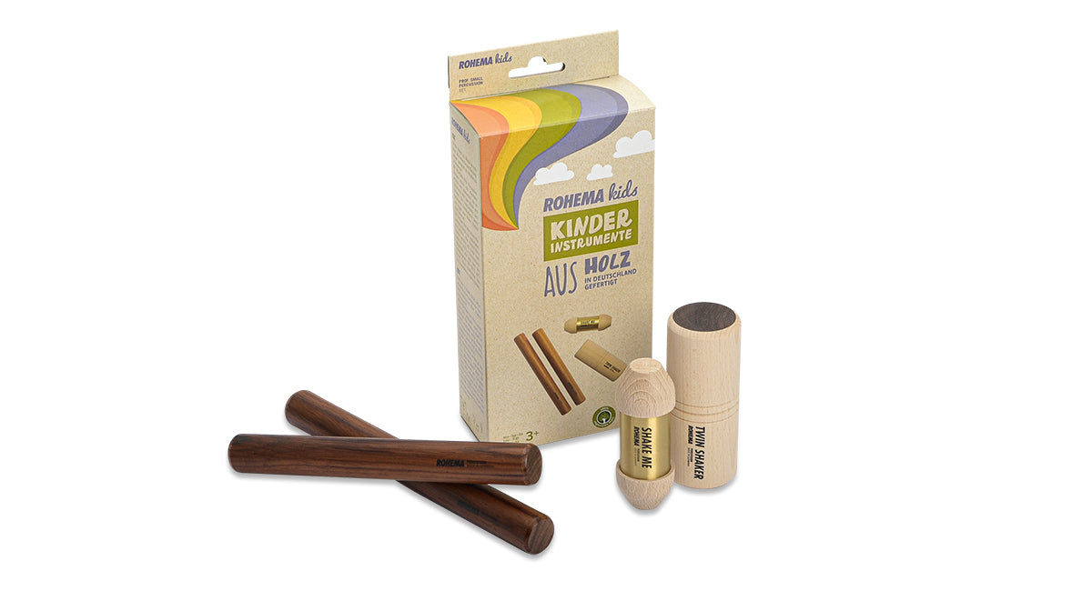 Rohema Small Professional Percussion Kids Set - Shakers and Claves