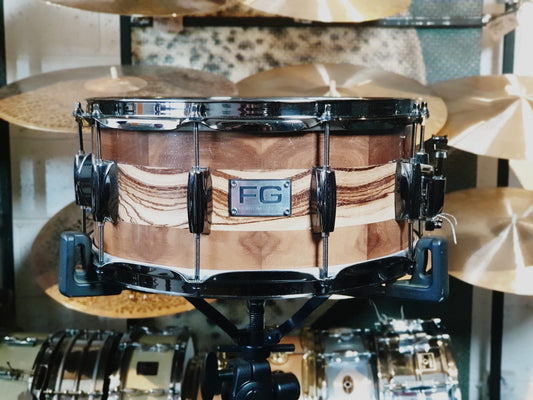 FG Drums - Walnut & Zebrano 14" x 6" Snare Drum