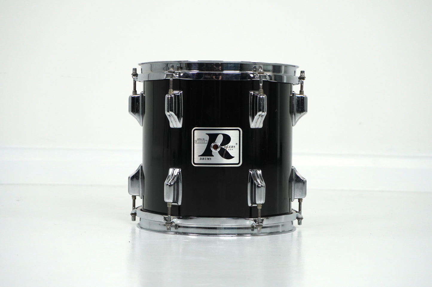 Roger Big R 10” x 10” Heritage XP8 Tom in Schwarz