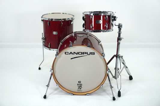 Canopus Yaiba II Red Sparkle Drum Kit