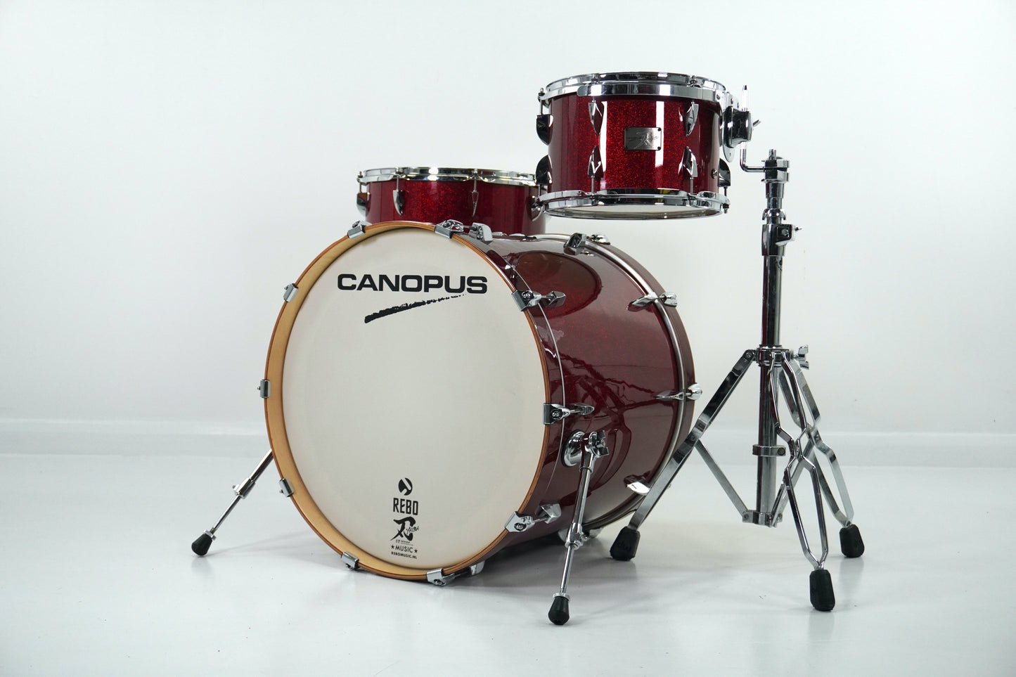 Canopus Yaiba II Red Sparkle Drum Kit