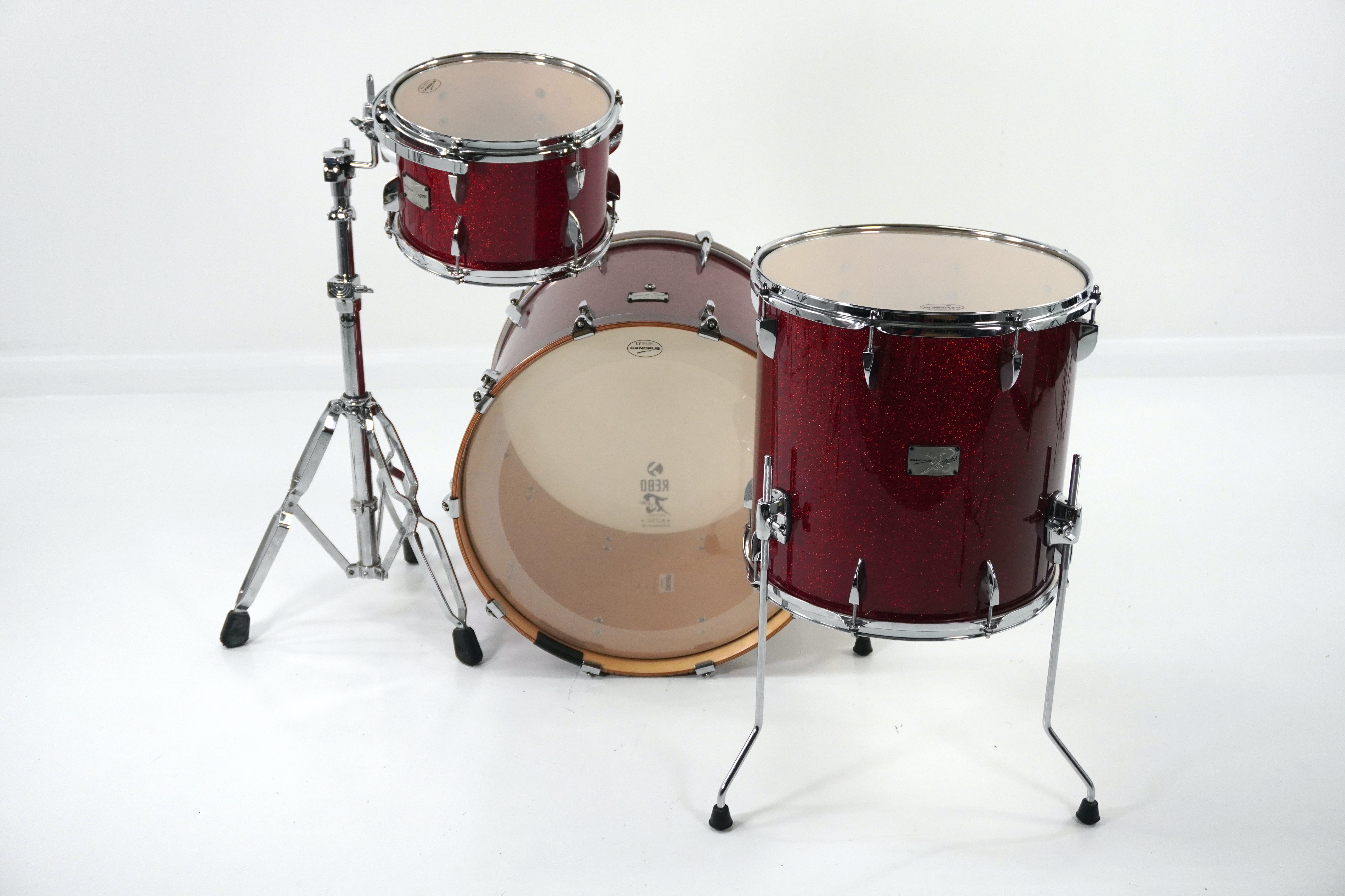 Canopus Yaiba II Red Sparkle Drum Kit