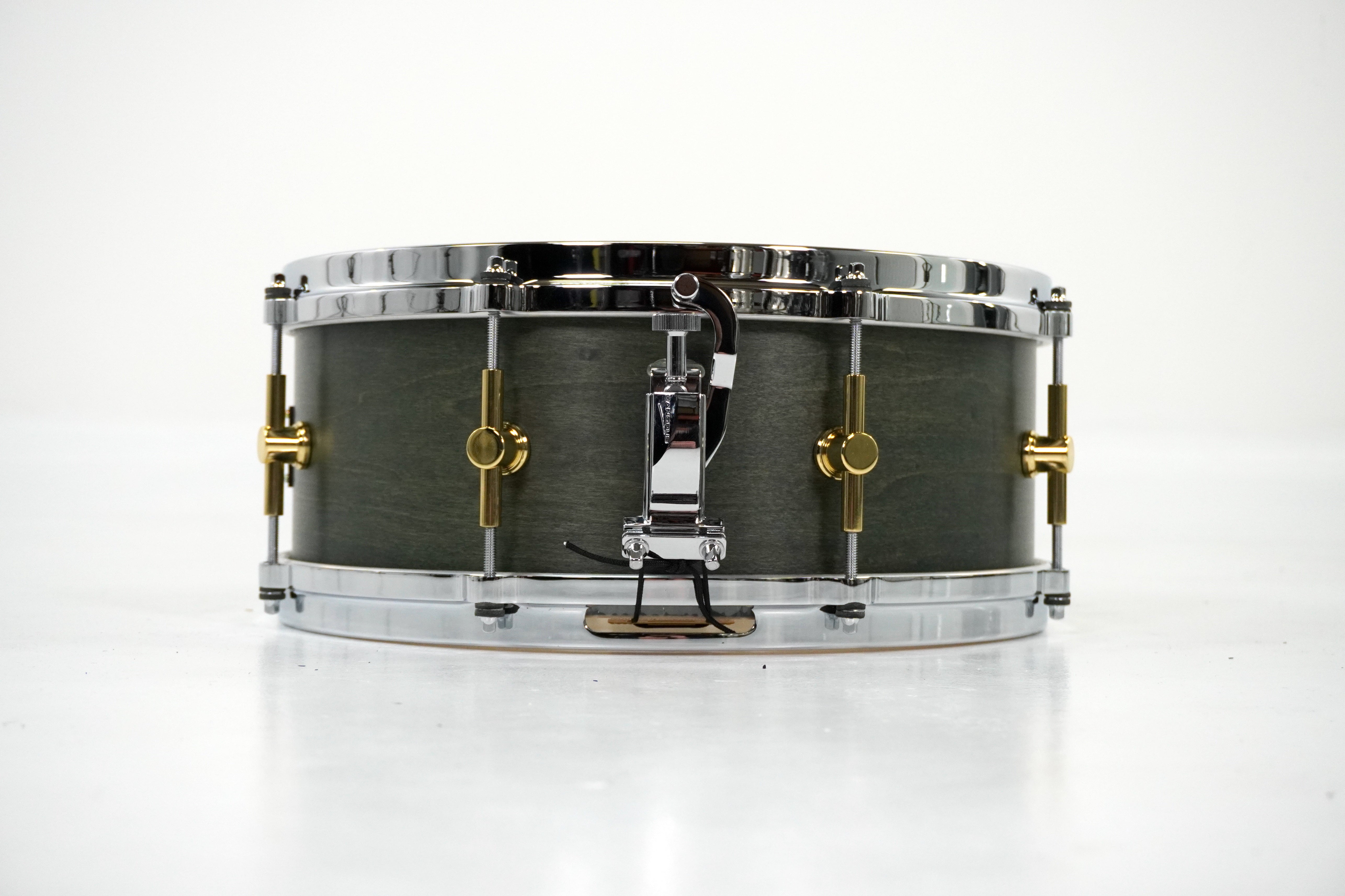 Canopus 14 x 5.5” 10ply Maple Snare Drum in Black Olive Oil