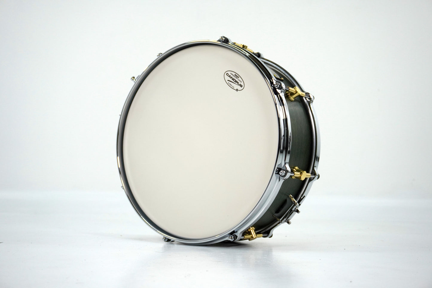 Canopus 14 x 5.5” 10ply Maple Snare Drum in Black Olive Oil