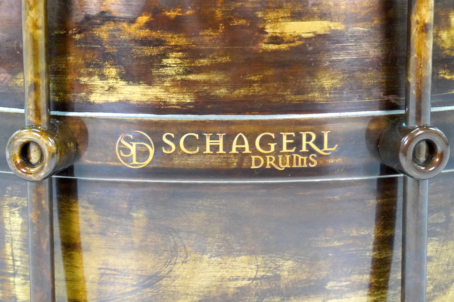 Schagerl Antares Snare Drum 14"x8" Brass, Dark Vintage