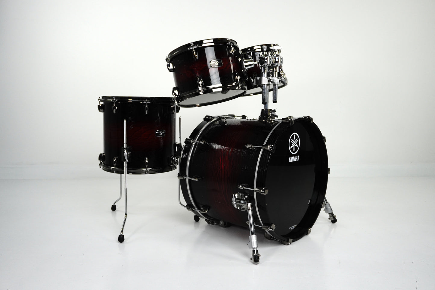 Yamaha Live Custom Hybrid Oak Drum Kit in Usu Magma Sunburst