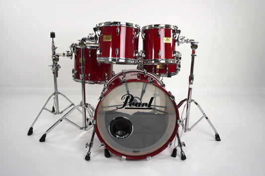 Pearl Masters Custom Maple Shell in Sequoia Red 22,10,12,14
