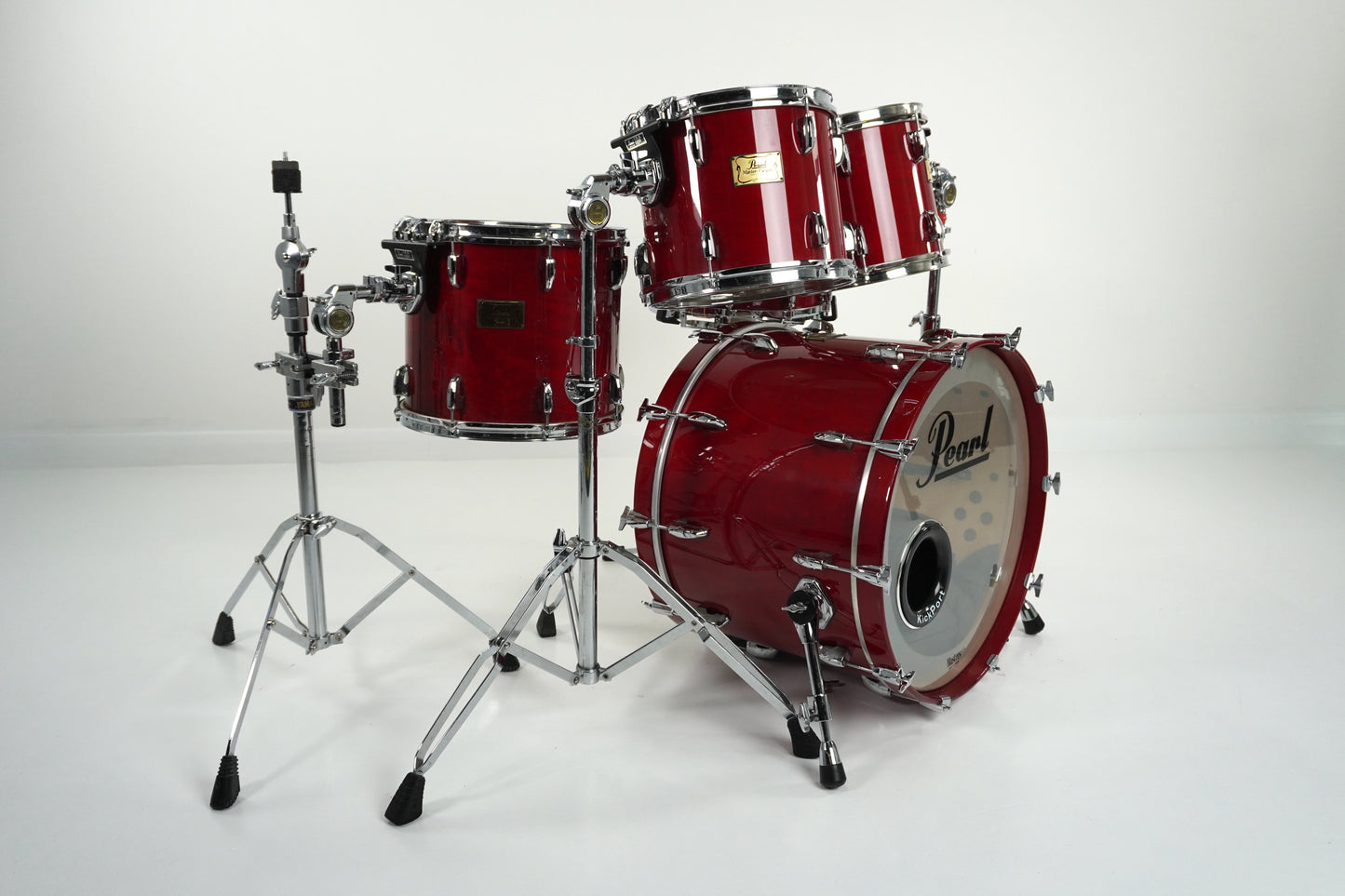 Pearl Masters Custom Maple Shell in Sequoia Red 22,10,12,14