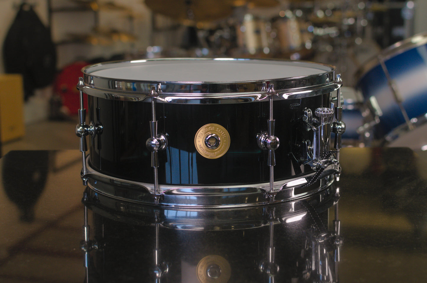 Vintage Soul Steel Series 14x5.5" Snare Drum - Black Lacquer