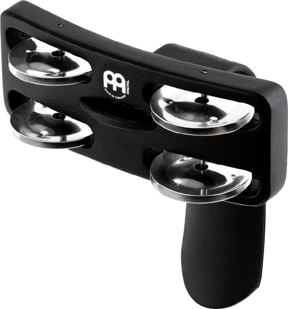 Meinl Heel Tambourine - Steel Jingles, Black