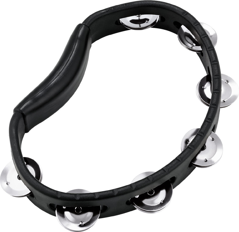 Meinl Headliner Series Black Handheld ABS Tambourine (1 Row) - HTBK