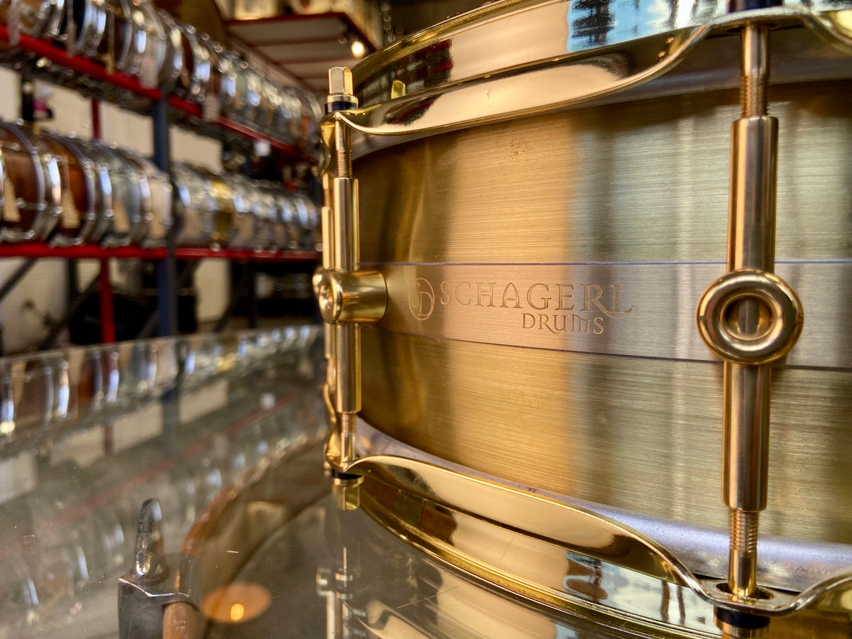 Schagerl Antares 14" x 5" Raw Brass Snare Drum