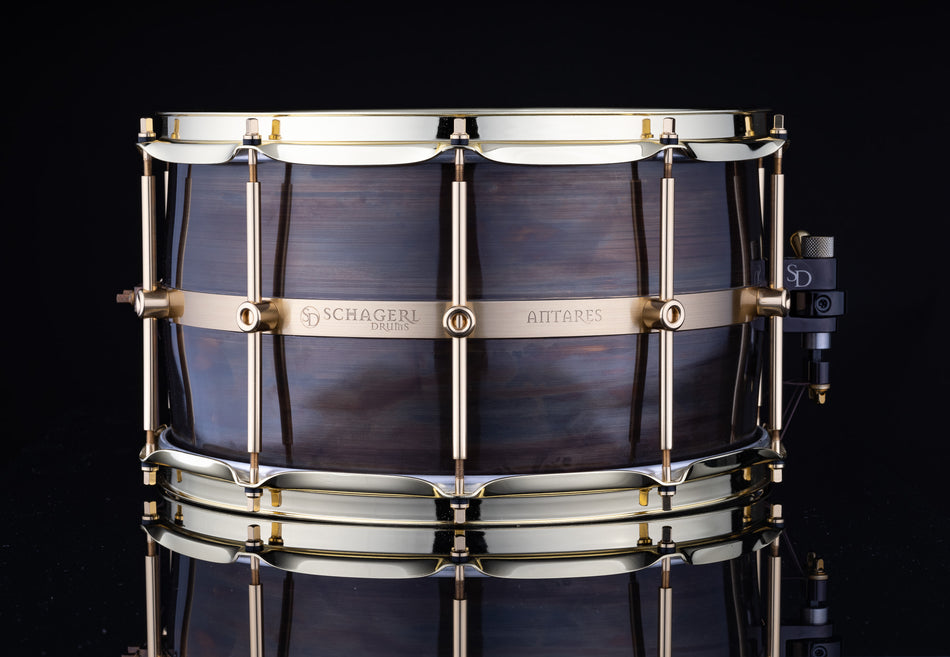 Schagerl Antares 14" x 6.5" Custom Dark Brass Snare Drum - EX DEMO