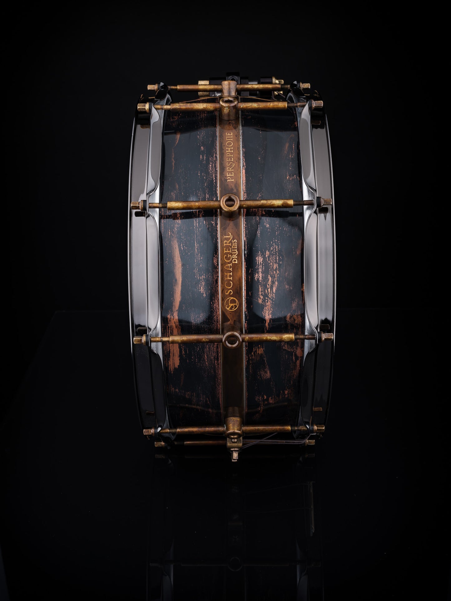 Schagerl Persephone 14" x 6.5" Copper Snare Drum in Dark Vintage