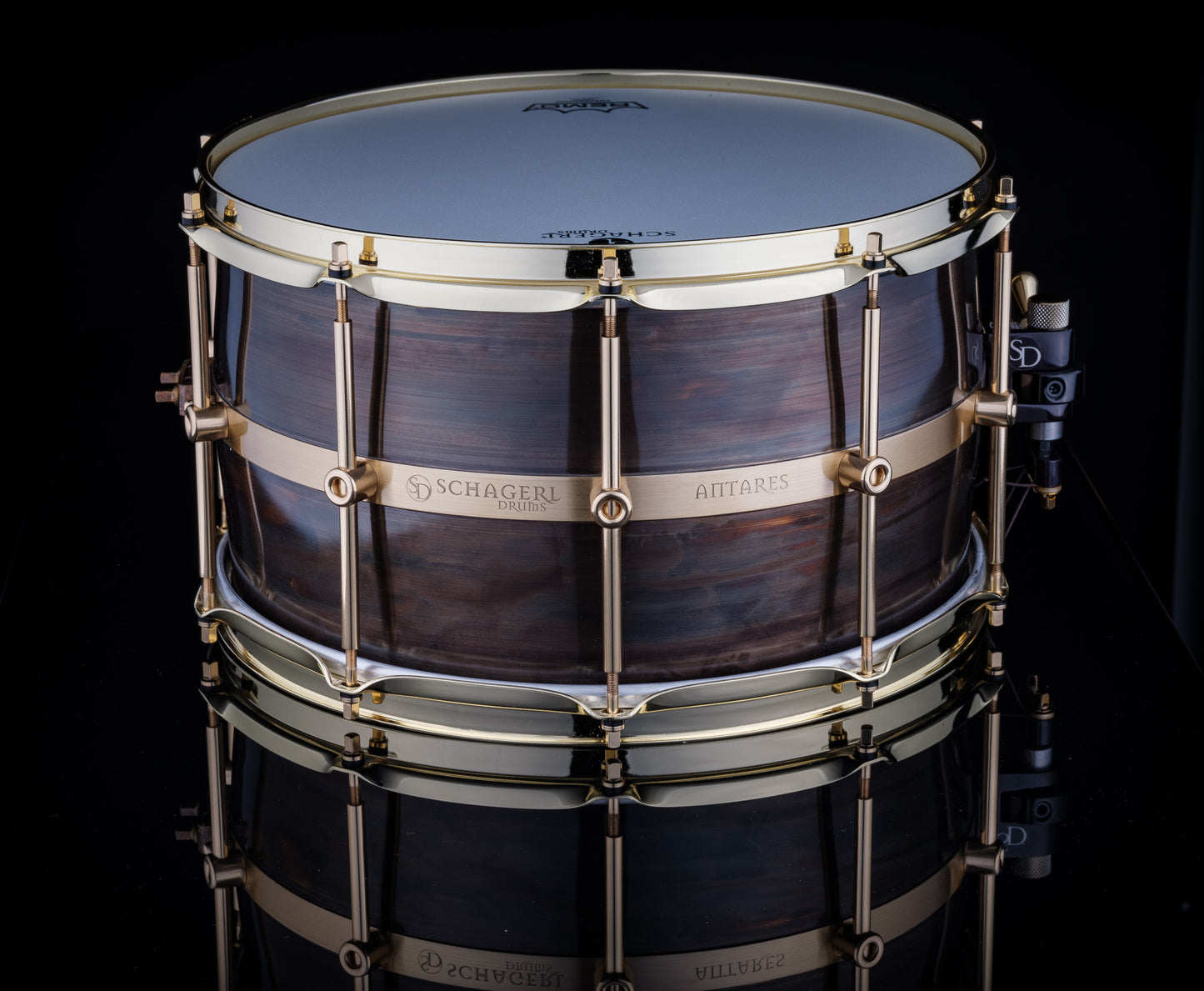 Schagerl Antares 14" x 6.5" Custom Dark Brass Snare Drum