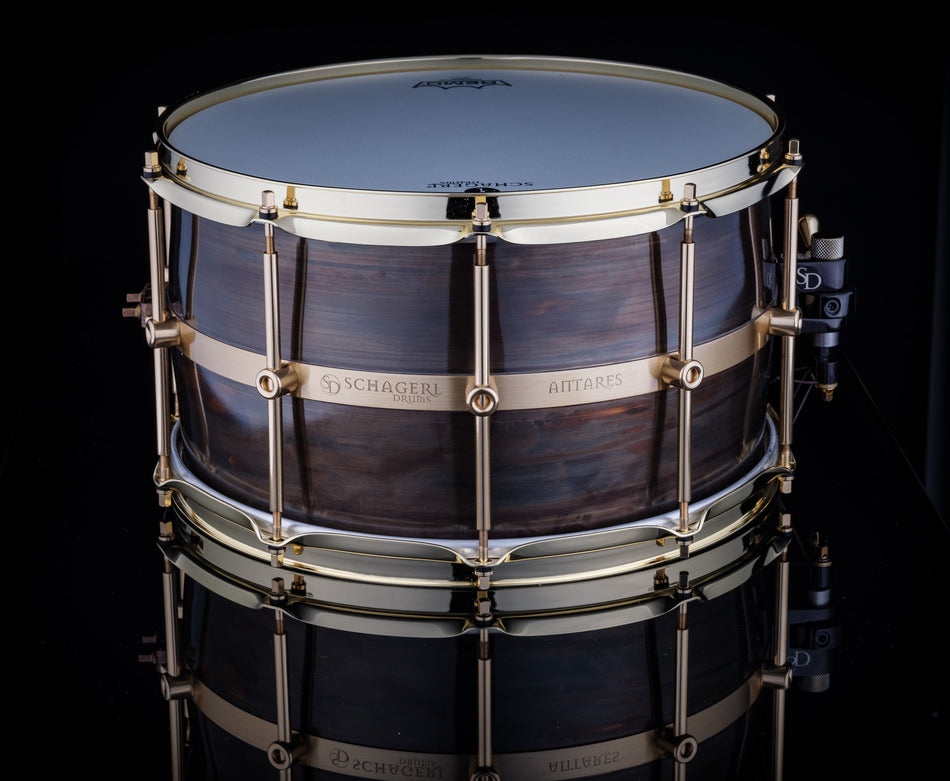 Schagerl Antares 14" x 6.5" Custom Dark Brass Snare Drum - EX DEMO