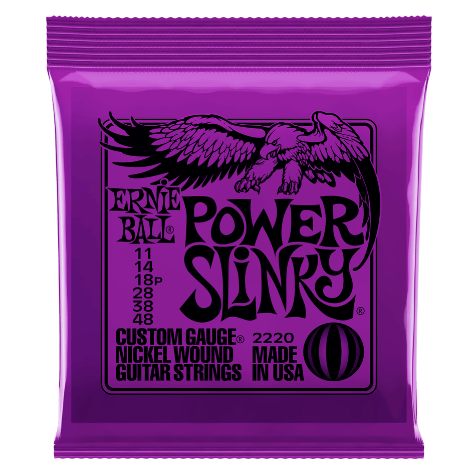 Ernie Ball Power Slinky Gitarrensaiten-Set – 11-48 