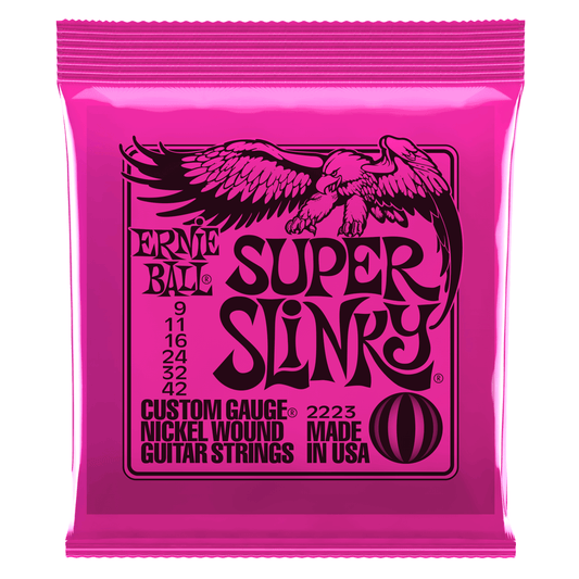 Ernie Ball Super Slinky Guitar Strings Set - 9-42
