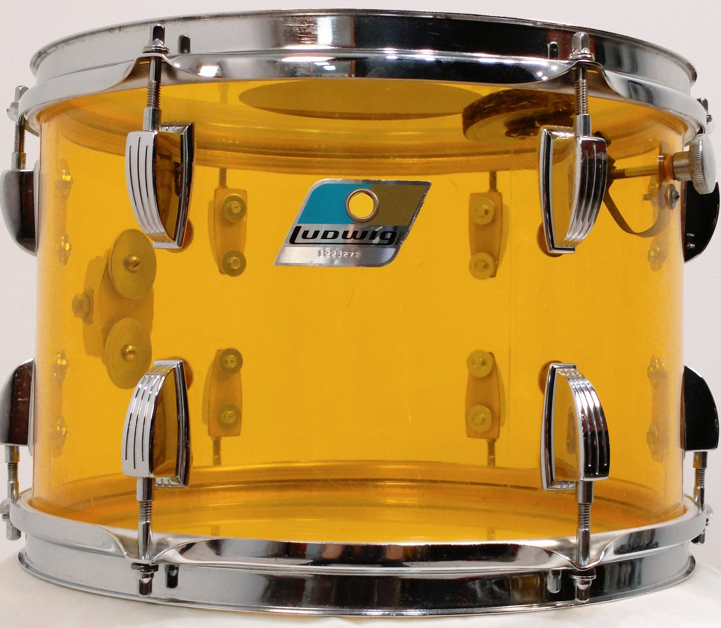 Ludwig Vintage Vistalite Drum Kit in Yellow 1970's 12 13 16 22 14x5.5 - Belonged to The Ludwig Family.